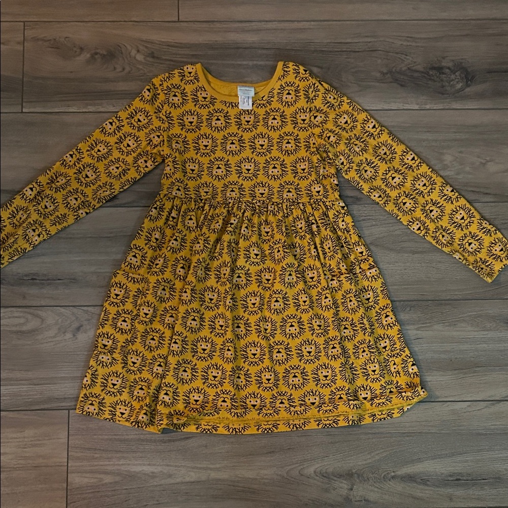 Hanna Andersson Yellow Gold Long Sleeve Sundress